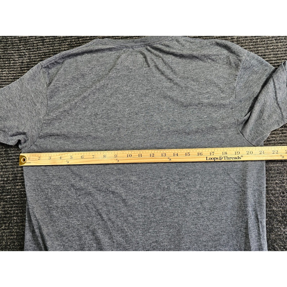Majestic T Shirt Mens L Heathered Gray Chicago Cubs Baseball MLB Graphic Print - Picture 11 of 13
